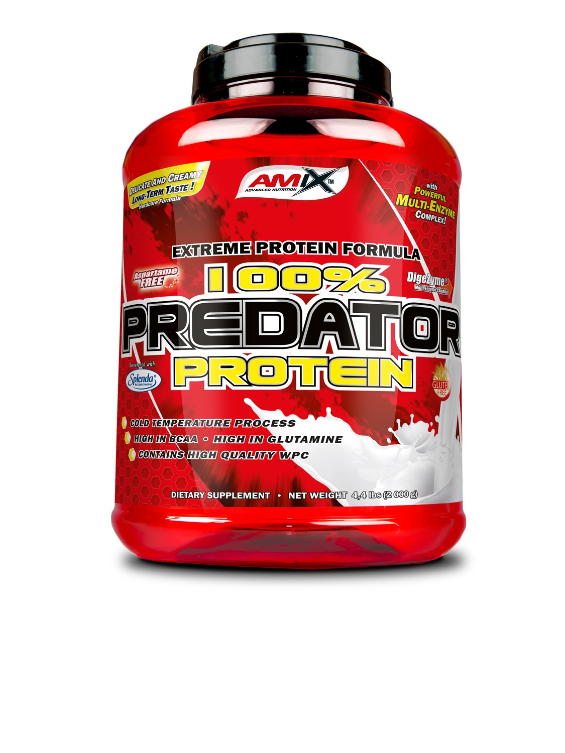 AMIX 100% Predator protein, vanilka, 2000 g