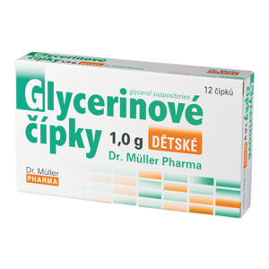 DR.MULLER Glycerinové čípky 1.0g dětské 12 ks