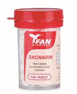 Fotografie FAN SLADIDLA Fan sladidlo Sacharin 10g/160 tablet 160 x 10 g