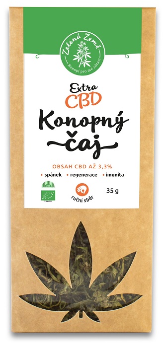 E-shop Zelená Země CBD Extra konopný čaj 4% 35 g