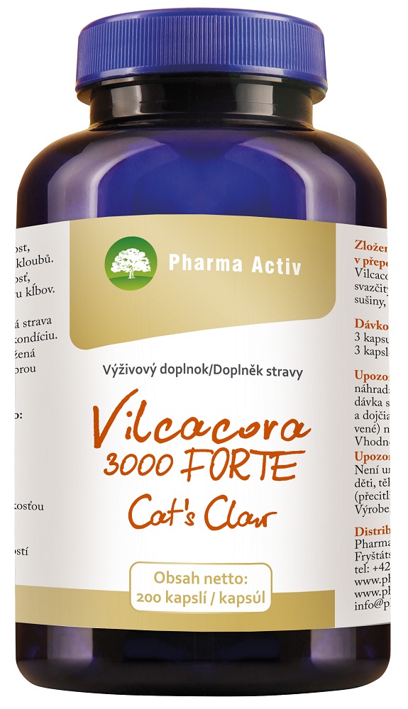 PHARMA ACTIV Vilcacora 3000 FORTE Cat´s Claw 200 kapslí