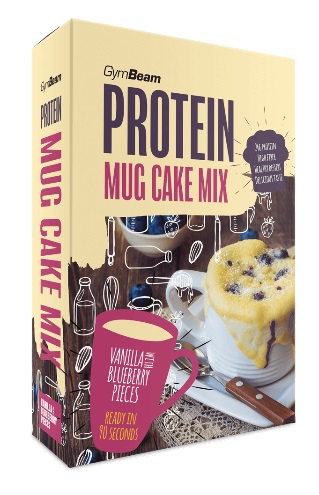GYMBEAM Protein Mug Cake Mix vanilka + borůvky 500 g