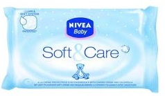 Levně Nivea Baby čistící ubrousky Soft&Care 63 ks