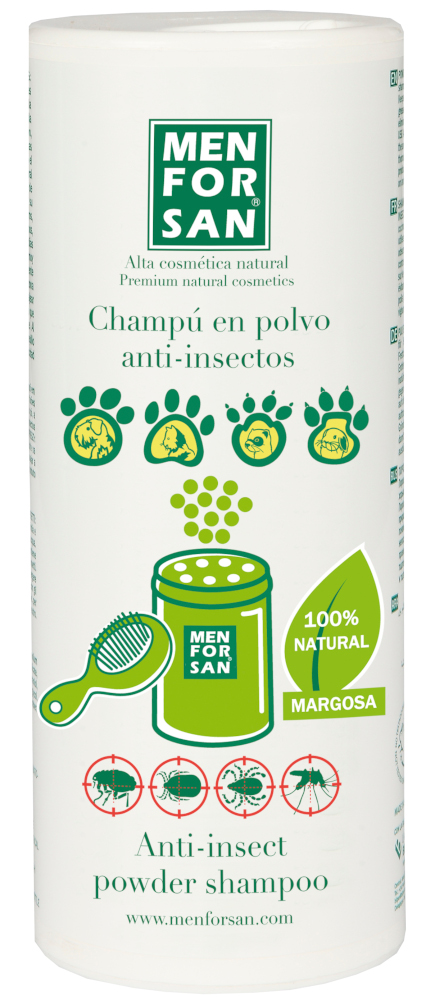 Fotografie Menforsan Práškový šampon s repelentem pro domácí mazlíčky 250 g