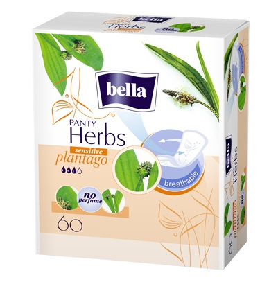 Bella Herbs Plantago Sensitive slipové vložky 60 ks