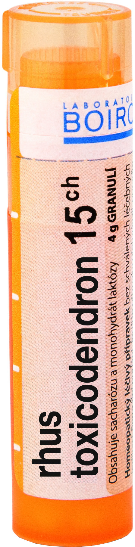 Fotografie Boiron Rhus Toxicodendron CH15 granule 4 g