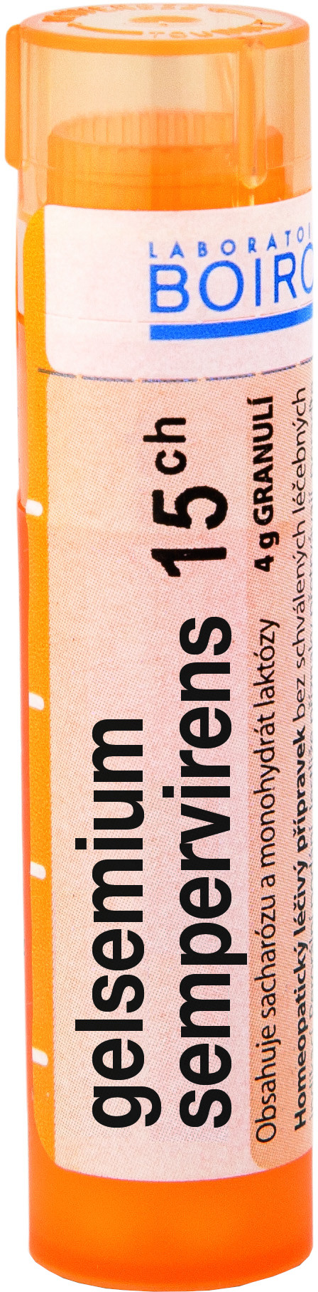 Fotografie Boiron Gelsemium Sempervirens CH15 granule 4 g