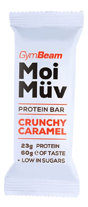 Fotografie GymBeam Proteinová tyčinka MoiMüv crunchy caramel 60 g