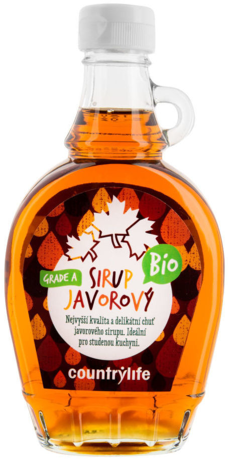 Country Life Sirup javorový Grade A BIO 250 ml