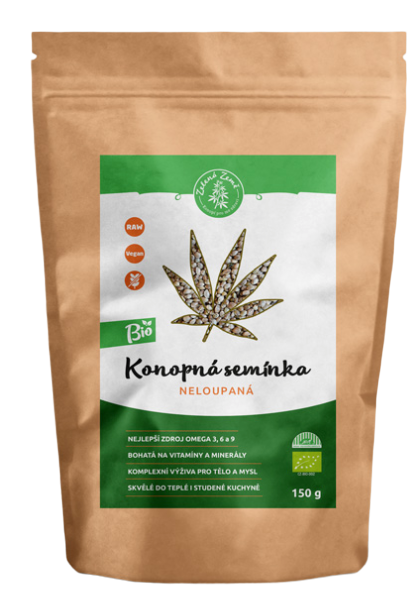 ZELENÁ ZEMĚ Konopné semínko neloupané BIO 150 g