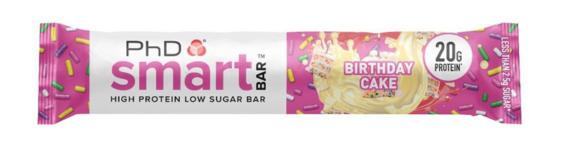 Levně PhD Nutrition Smart Bar birthday cake 64 g