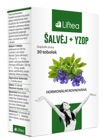 LIFTEA Šalvěj+ Yzop 30 tobolek 30 ks