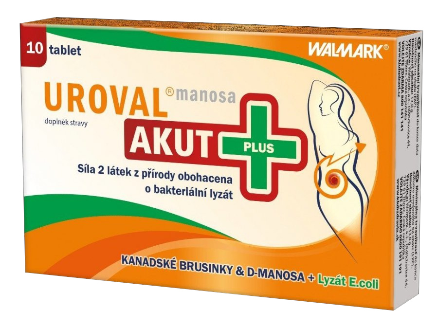 Uroval Walmark MANOSA AKUT Plus 10 tablet