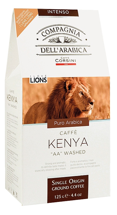 Fotografie CAFFÉ CORSINI Single Kenya "AA" Washed mletá 125 g