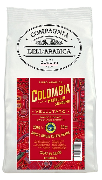 Fotografie CAFFÉ CORSINI Colombia Medellin zrno 250 g