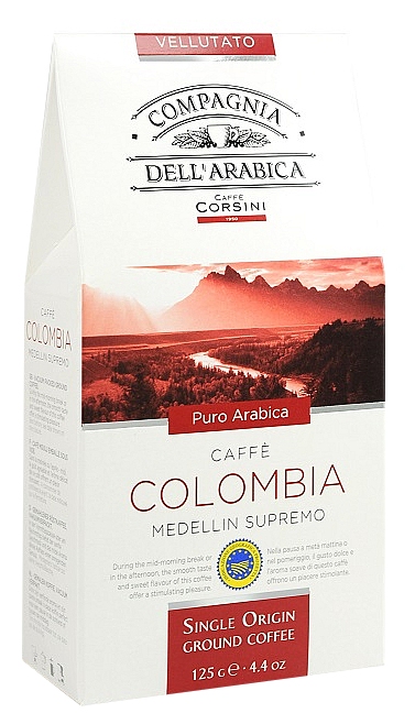 Fotografie CAFFÉ CORSINI Single Colombia Medellin Supremo mletá 125 g