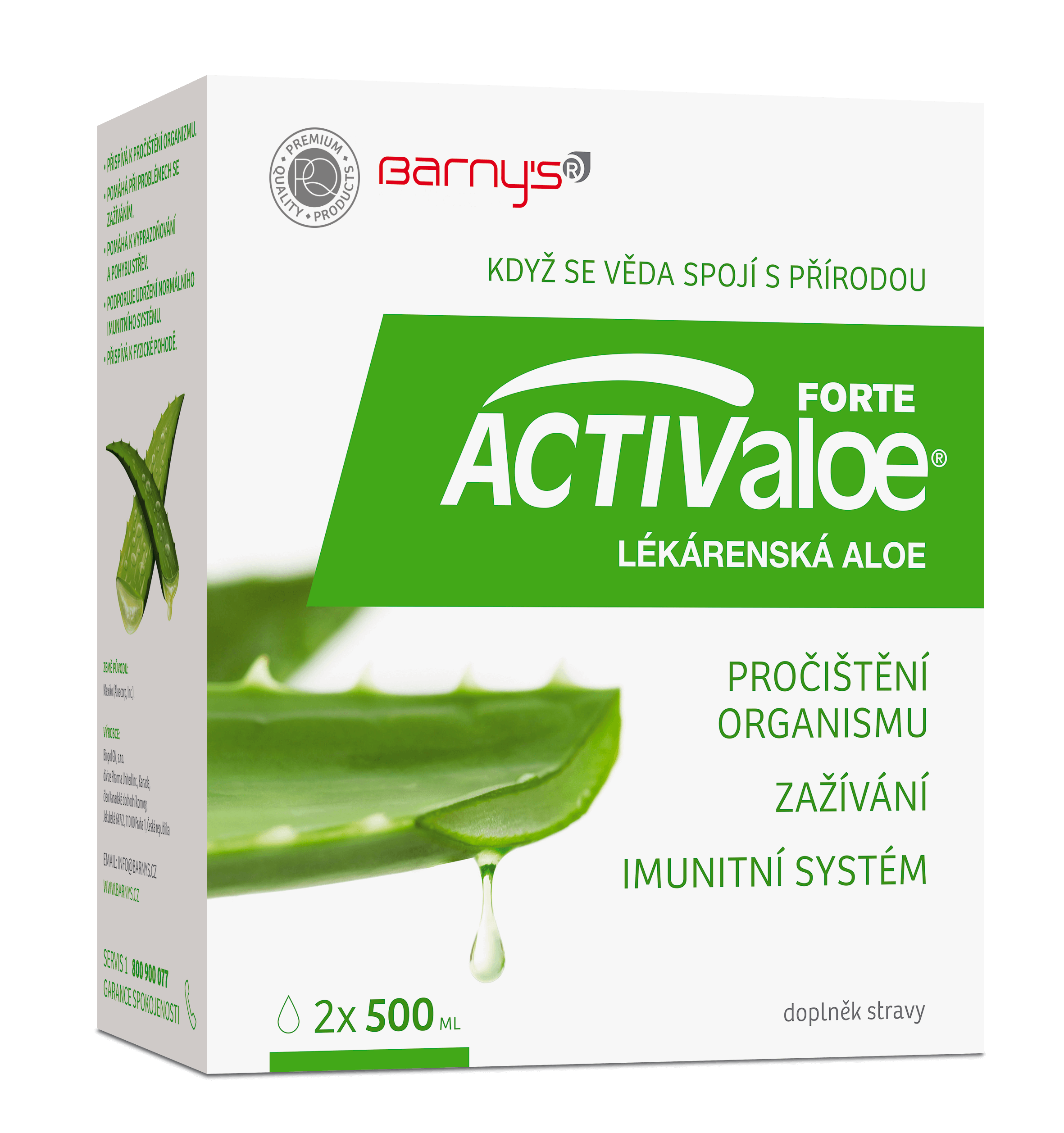 Levně Barny's Lékárenská aloe™ 2 x 500 ml