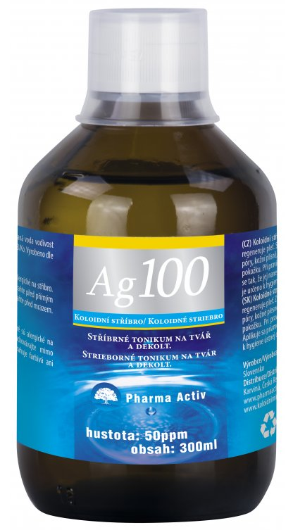 Pharma Activ Koloidní stříbro Ag100 50ppm 300 ml