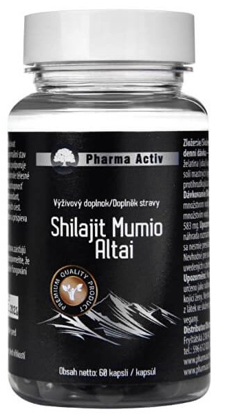 PHARMA ACTIV Shilajit Mumio Altai 60 kapslí