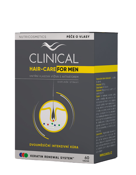 CLINICAL Hair-Care for MEN –kúra na 2. měsíce 60 tobolek