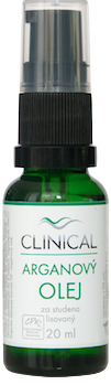 CLINICAL Arganový olej lisovaný za studena 20 ml