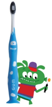 Fotografie GUM Junior Monsters dětský zubní kartáček (7 - 9 let) 1 ks