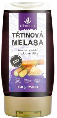 ALLNATURE Melasa třtinová BIO 250 ml