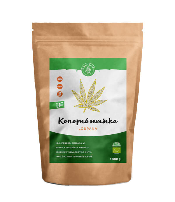 ZELENÁ ZEMĚ Konopné semínko loupané BIO 500 g