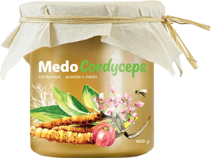 MycoMedica MedoCordyceps květový med s extrakty z vitálních hub 400 g