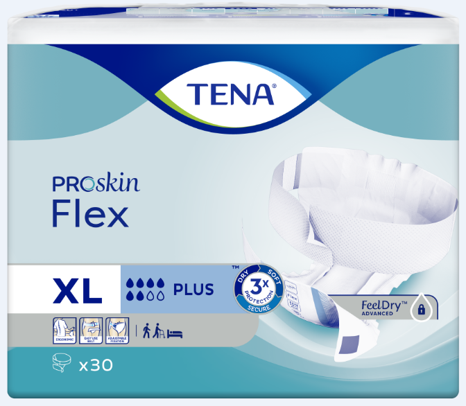 TENA Flex Plus Extra Large Inkontinenční kalhotky 30 ks