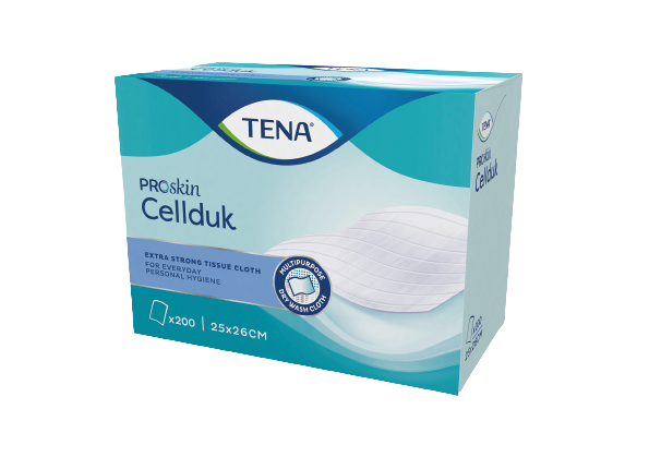 TENA Cellduk Buničitý ubrousek 25x26cm, 200 ks
