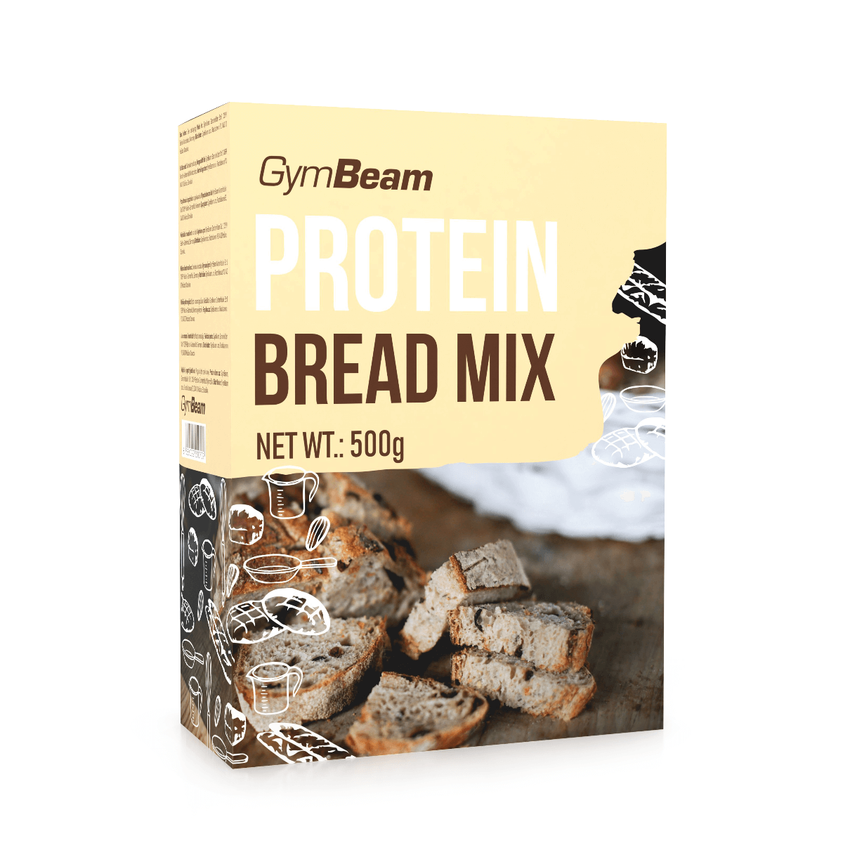 Fotografie GymBeam Proteinový chléb Protein Bread Mix přírodní 500 g