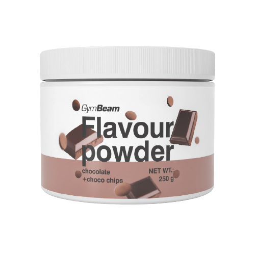 Fotografie GYMBEAM Flavour powder čokoláda a čokoládové kousky 250 g