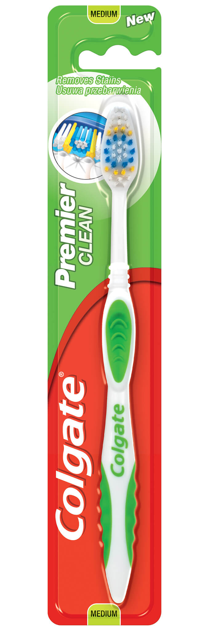 COLGATE Zubní kartáček Premier Clean střední 1 ks