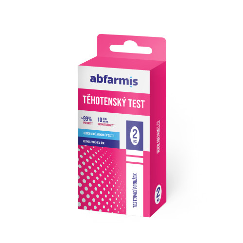 ABFARMIS Těhotenský test - testovací proužky 2 ks