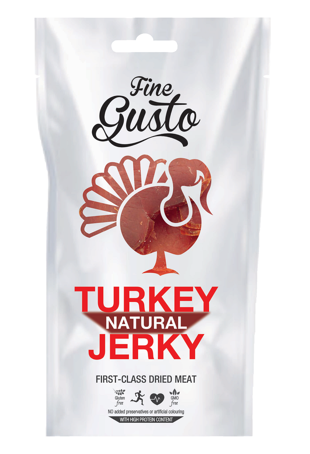 FINE GUSTO Krůtí Jerky Natural 100 g