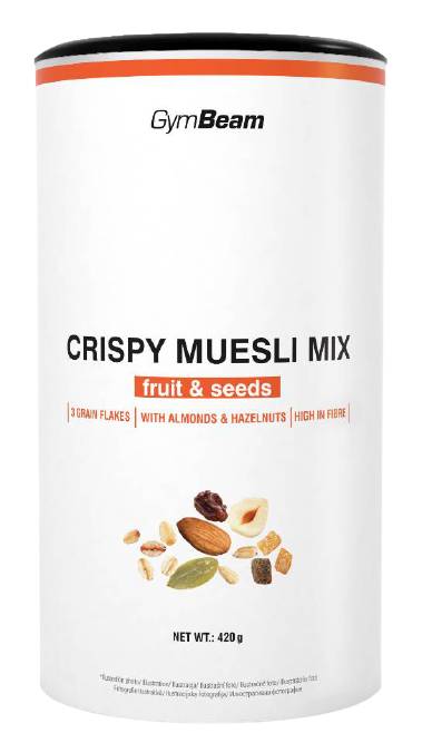 GYMBEAM Crispy Muesli Mix ovoce a semínka 420 g