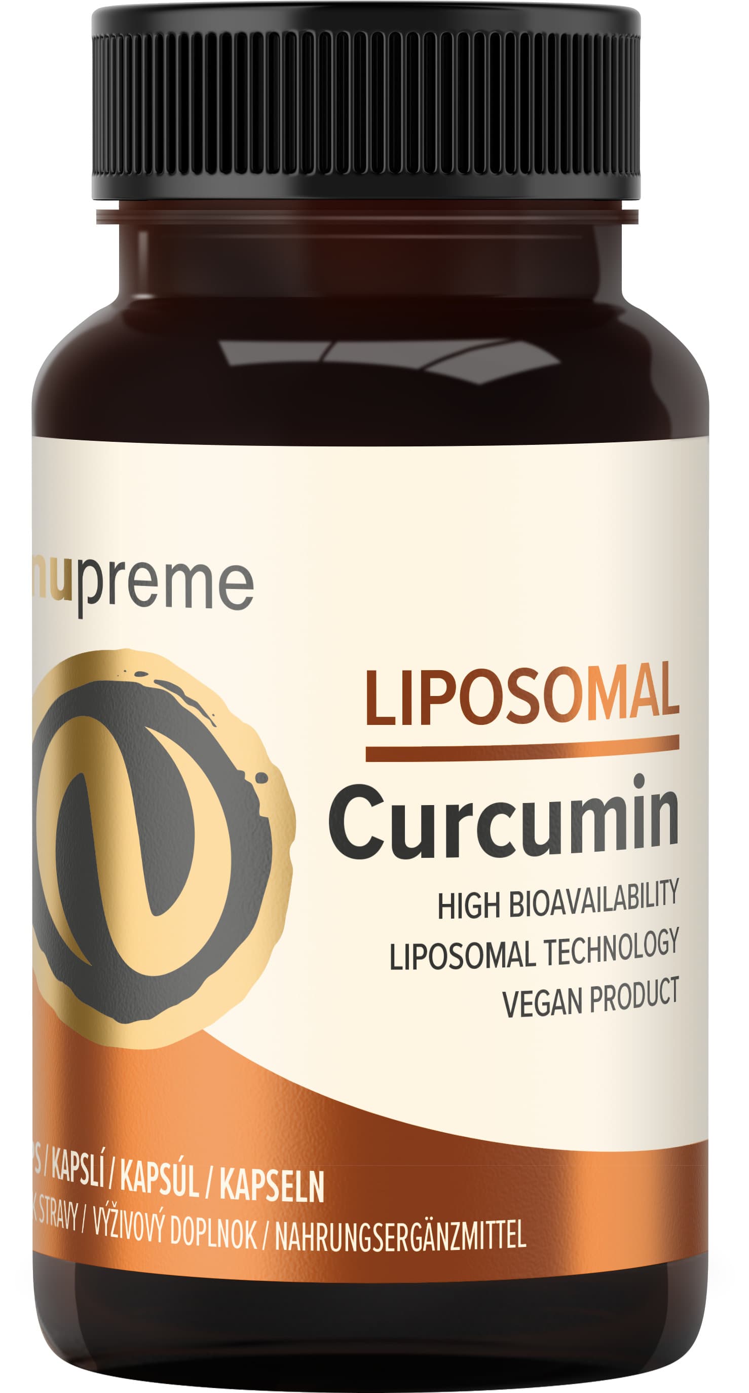 Fotografie Nupreme Liposomal Curcumin 30 kapslí
