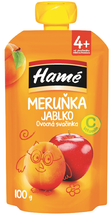 HAMÁNEK Hamé kapsička Meruňka a jablko 8 x 100 g