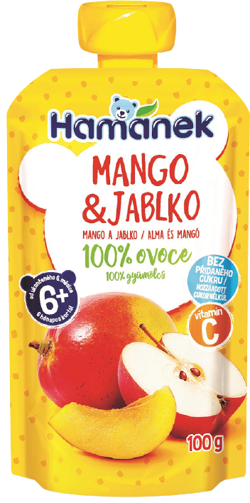 HAMÁNEK kapsička Mango a jablko 100 g