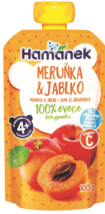 Hamánek kapsička Meruňka a jablko 100 g
