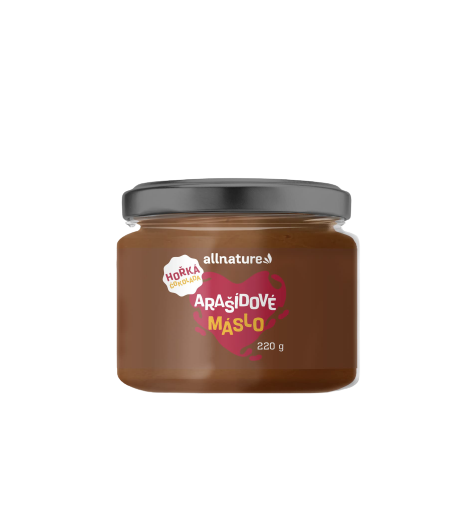 Fotografie Allnature Arašídový krém s hořkou čokoládou 220 g