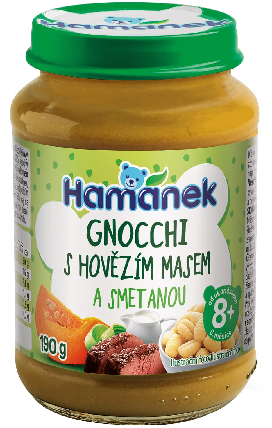 Hamánek Gnocchi s hovězím masem ve smetanové omáčce 190 g
