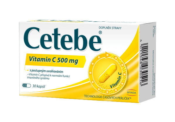 Fotografie Cetebe vitamin C 500mg cps.30 A46:229239