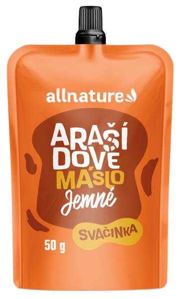 ALLNATURE Arašídové máslo jemné 50g 1 x 50 g