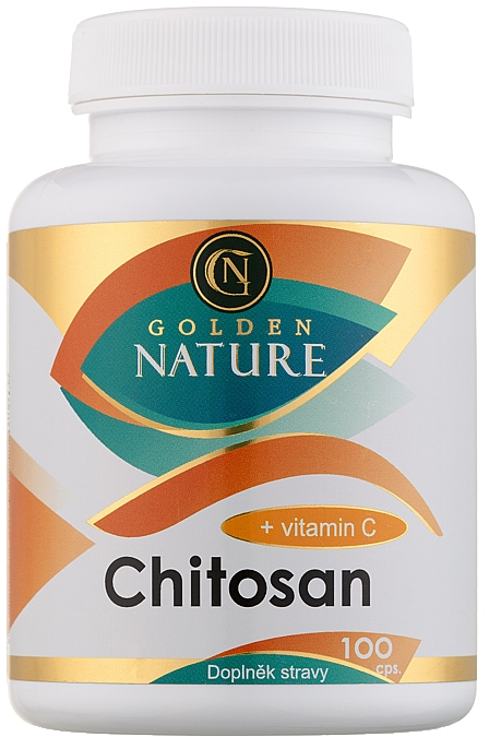 GOLDEN NATURE Chitosan + Vitamin C 100 kapslí
