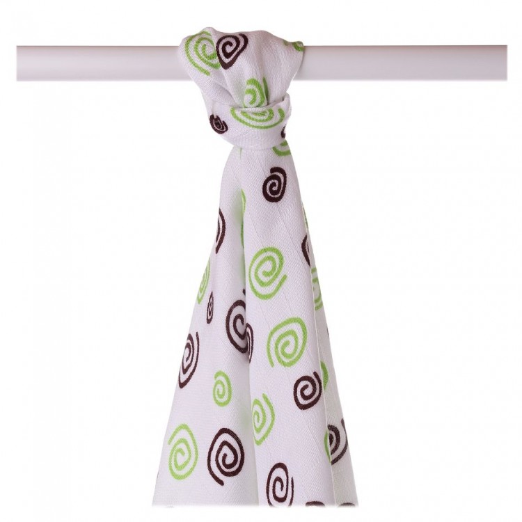 Spirals & Bubbles- Lime Spirals