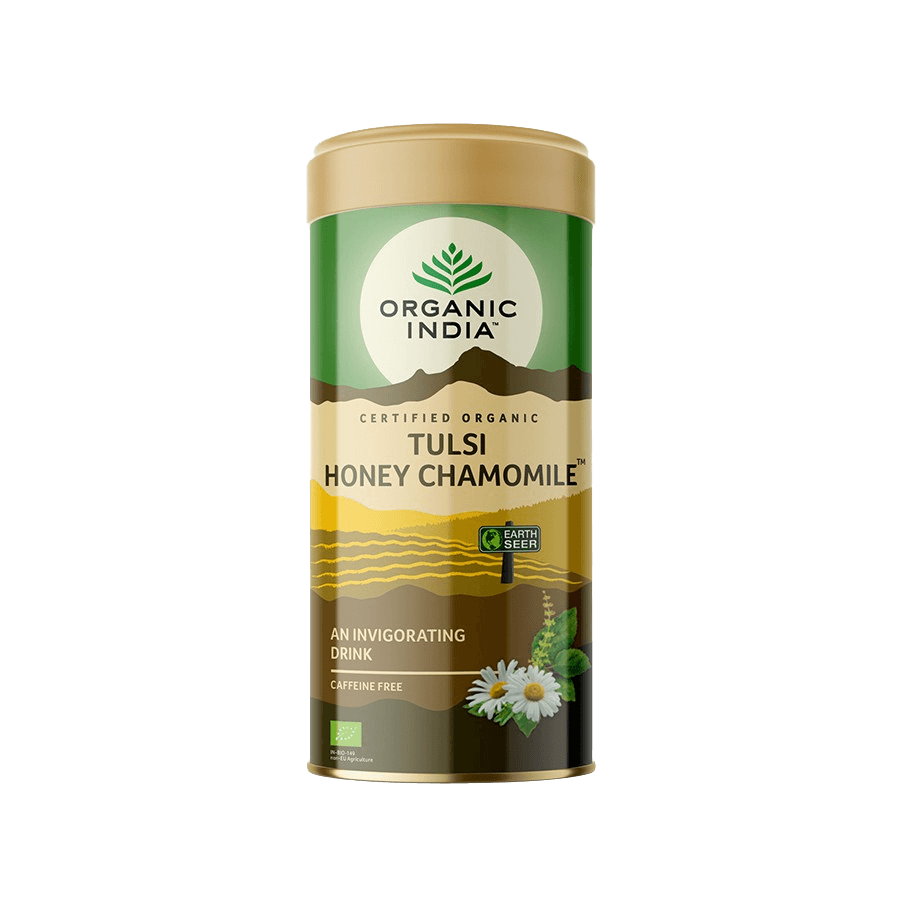 Organic India Tulsi med+heřmánek BIO 100 g