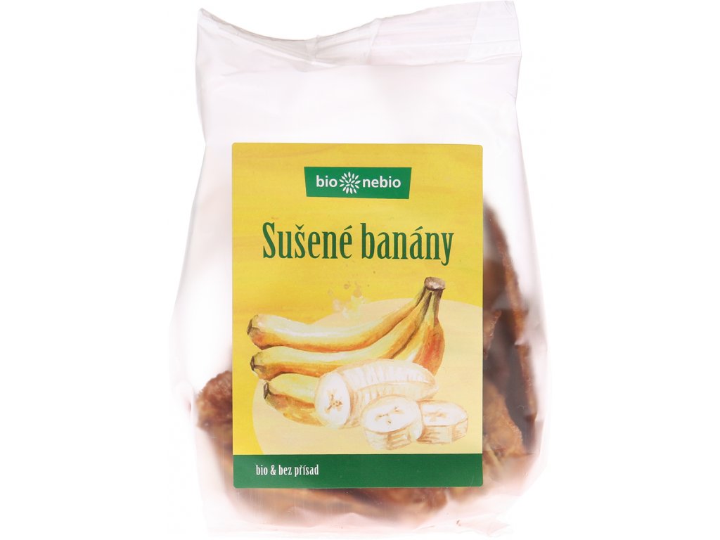 Bio*nebio Sušené banány plátky 100 g