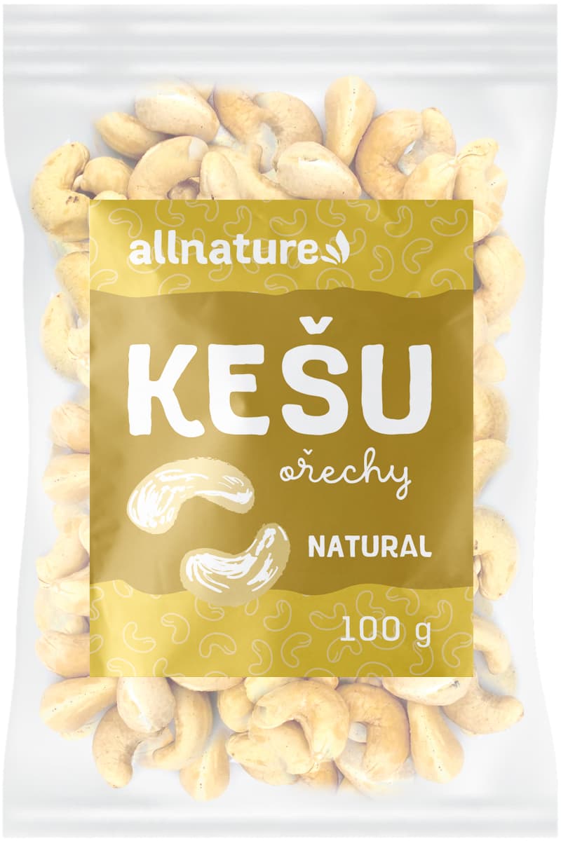 ALLNATURE Kešu jádra natural 100 g